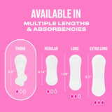 Carefree® Thong Panty Liners, Unwrapped
