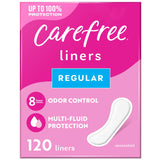 Package of 120 Regular Unwrapped Carefree Liners