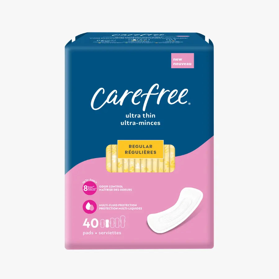 Carefree Examples Carefree® Ultra Thin Regular Pads, Without Wings – Carefree US