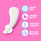 Carefree® Thong Panty Liners, Unwrapped
