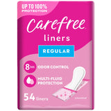Regular Wrapped Carefree liners - 54 liner pack