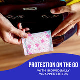  Carefree Panty Liners are perfect for at home or on the go.